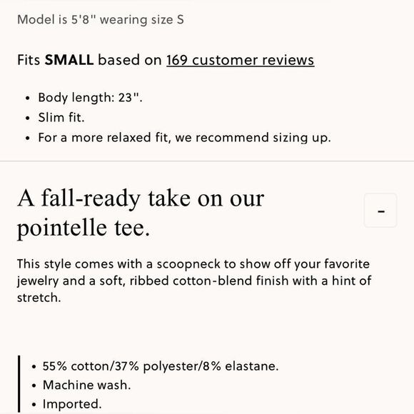 NWT J CREW Pointelle long-sleeve T-shirt in Ivory - Picture 5 of 6